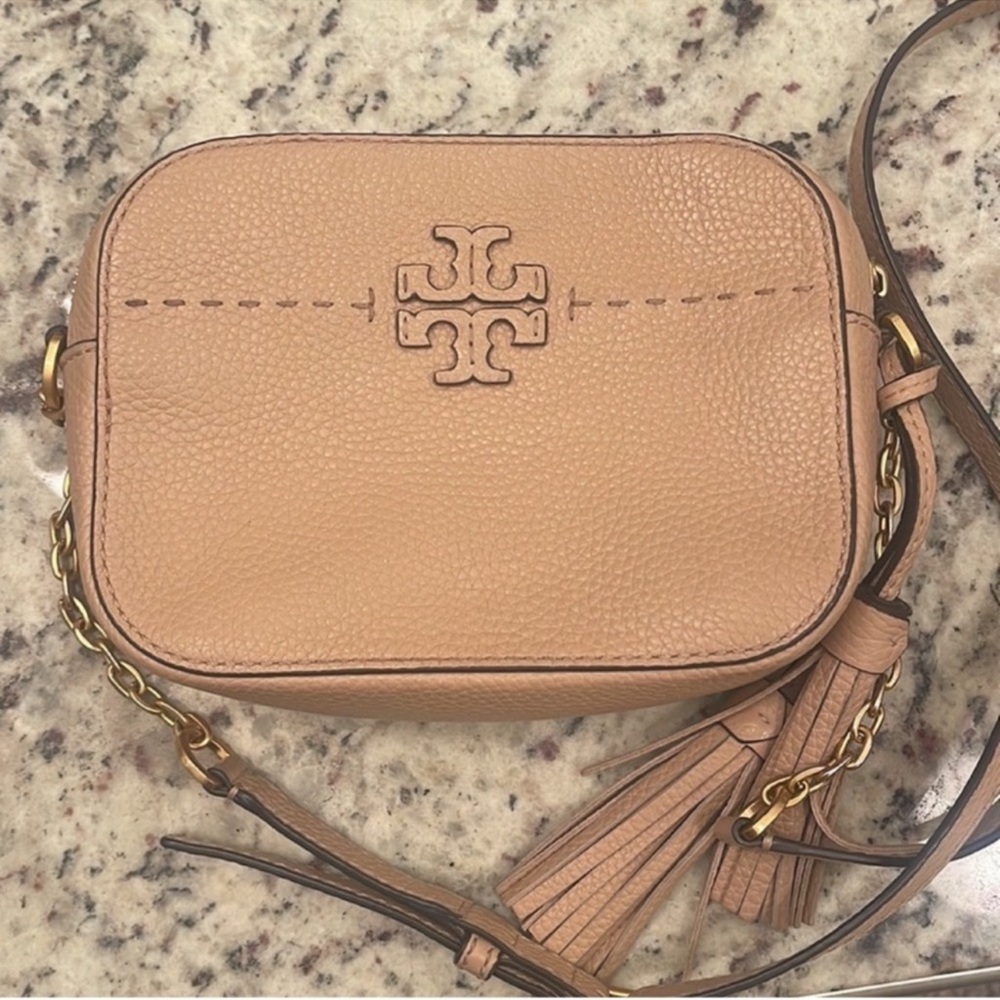 Tory Burch Tan Leather Crossbody Bag